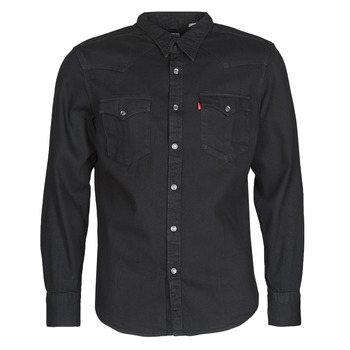 Clothing Men long-sleeved shirts Levi's BARSTOW WESTERN STANDARD Black