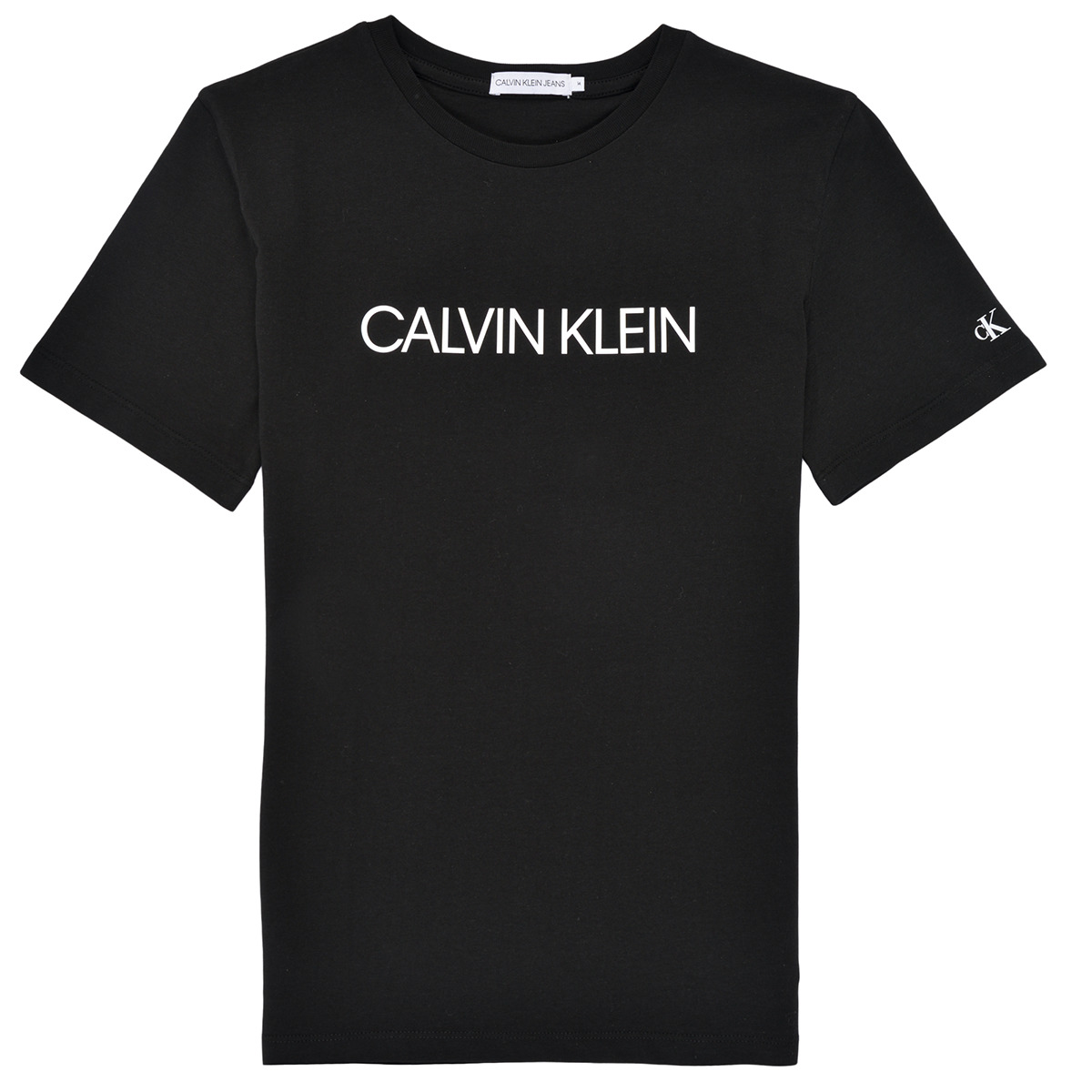 Calvin Klein Jeans INSTITUTIONAL T-SHIRT Black - Fast delivery | Spartoo  Europe ! - Clothing short-sleeved t-shirts Child 33,00 €