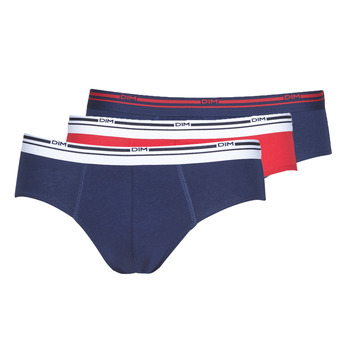 Underwear Men Underpants / Brief DIM CLASSIC COLOR Blue / Red / Blue
