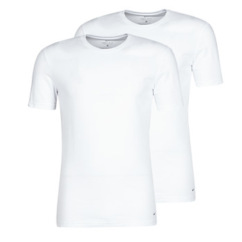 Clothing Men short-sleeved t-shirts Nike EVERYDAY COTTON STRETCH White