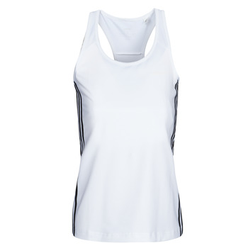Clothing Women Tops / Sleeveless T-shirts adidas Performance W D2M 3S TANK White
