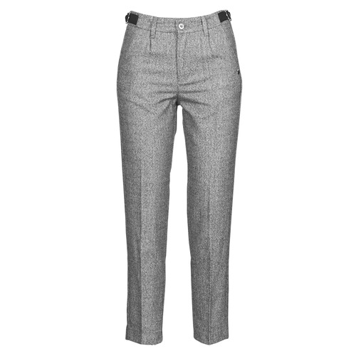 Clothing Women 5-pocket trousers Freeman T.Porter SHELBY MOKKA Grey / Clear