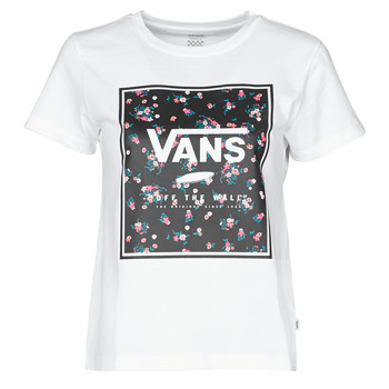 material Women short-sleeved t-shirts Vans BOXED IN BOXY White