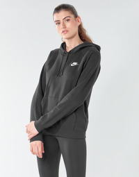 material Women sweaters Nike W NSW ESSNTL HOODIE PO FLC Black