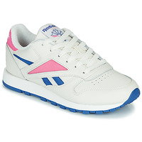 Shoes Low top trainers Reebok Classic CL LEATHER MARK White / Pink