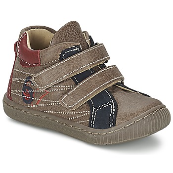 Shoes Boy High top trainers Citrouille et Compagnie THEO Taupe