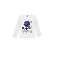 material Girl Long sleeved shirts TEAM HEROES  MIRACULOUS LADYBUG White