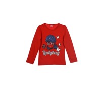 material Girl Long sleeved shirts TEAM HEROES  MIRACULOUS LADYBUG Red