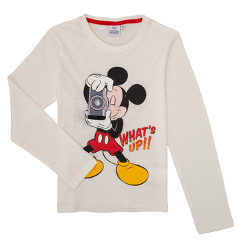 Clothing Boy Long sleeved shirts TEAM HEROES  MICKEY White