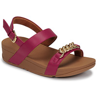 Shoes Women Sandals FitFlop LOTTIE CHAIN BACK-STRAP SANDALS Fuschia