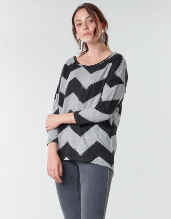 Clothing Women Blouses Only ONLELCOS Grey / Black