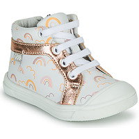 Shoes Girl High top trainers GBB LEOZIA White / Pink
