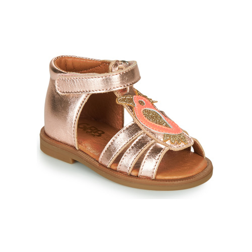 Shoes Girl Sandals GBB FRANIA Pink / Gold