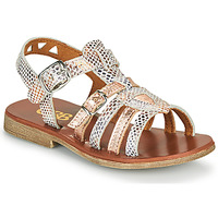 Shoes Girl Sandals GBB FANNI White / Pink / Gold