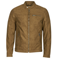 material Men Leather jackets / Imitation leather Jack & Jones JJEROCKY Cognac
