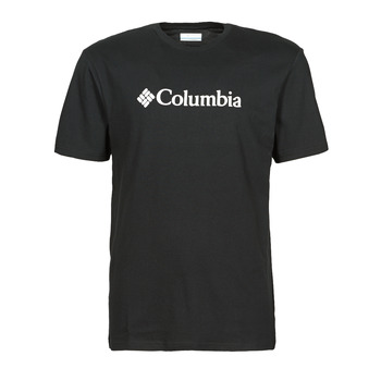material Men short-sleeved t-shirts Columbia CSC BASIC LOGO SHORT SLEEVE SHIRT Black
