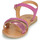 Shoes Girl Sandals Geox J SANDAL EOLIE GIRL Pink / Gold