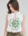Clothing Women Tops / Sleeveless T-shirts Desigual ROSEN White