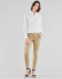 material Women 5-pocket trousers Cream HOLLY TWILL PANT Beige