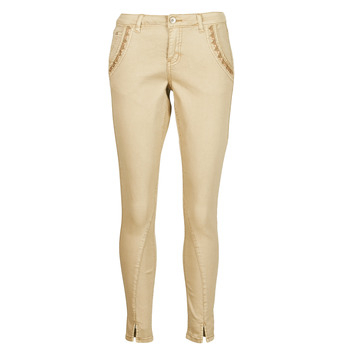 material Women 5-pocket trousers Cream HOLLY TWILL PANT Beige