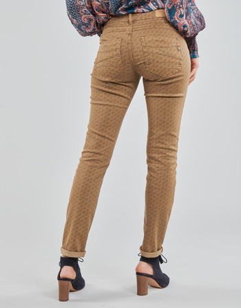 Cream LOTTE PRINTED Beige - Fast delivery  Spartoo Europe ! - Clothing  5-pocket trousers Women 70,40 €