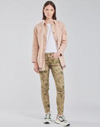 material Women 5-pocket trousers Cream LOTTE PRINTED Multicoloured