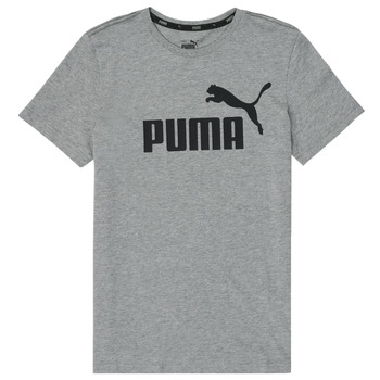 Clothing Boy short-sleeved t-shirts Puma ESSENTIAL LOGO TEE Grey