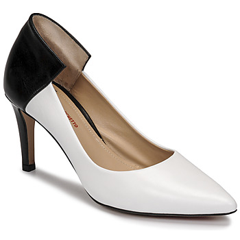 Shoes Women Court shoes Perlato 11764-VENUS-BLANC-JAMAICA-NOIR White / Black