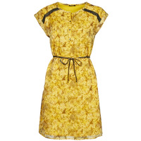 material Women Short Dresses One Step RAYNA Yellow