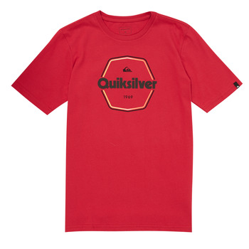 material Boy short-sleeved t-shirts Quiksilver HARD WIRED Red
