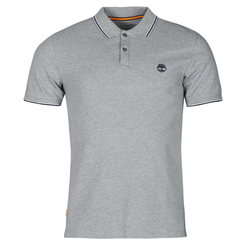 Folleto Variante Barrio bajo Timberland SS MILLERS RIVER TIPPED PIQUE SLIM Grey - Fast delivery |  Spartoo Europe ! - Clothing short-sleeved polo shirts Men 77,00 €