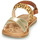 Shoes Girl Sandals Kickers DYACROSS Gold / Leopard