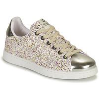 Shoes Girl Low top trainers Victoria TENIS GLITTER Silver