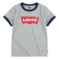 material Boy short-sleeved t-shirts Levi's BATWING RINGER TEE Grey