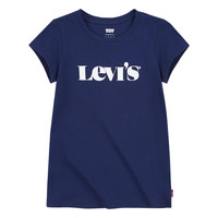material Girl short-sleeved t-shirts Levi's MODERN VINTAGE SERIF TEE Marine