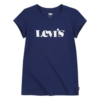 material Girl short-sleeved t-shirts Levi's MODERN VINTAGE SERIF TEE Marine