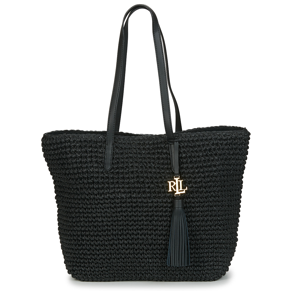 Bags Women Shoulder bags Lauren Ralph Lauren STRAW TOTE-TOTE-MEDIUM Black
