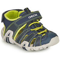 Shoes Boy Sports sandals Geox SANDAL KRAZE Marine / Lime