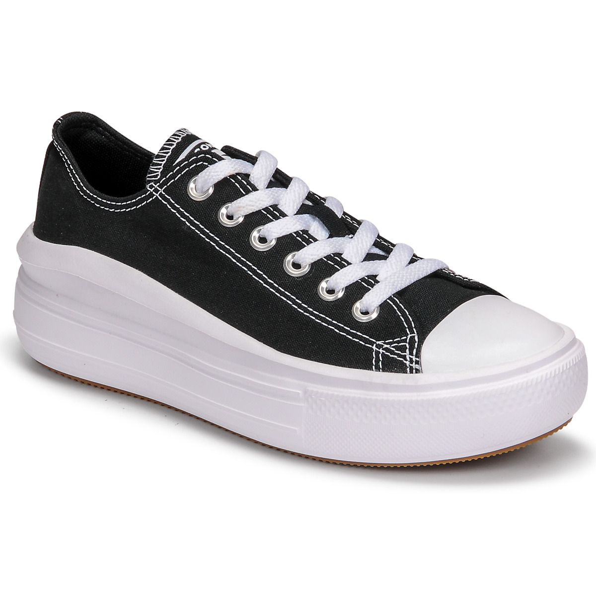 Converse CHUCK TAYLOR ALL STAR MOVE CANVAS COLOR OX Black - Fast delivery |  Spartoo Europe ! - Shoes Low top trainers Women 94,00 €