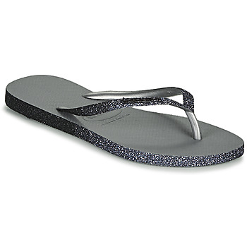Shoes Women Flip flops Havaianas SLIM SPARKLE II Grey