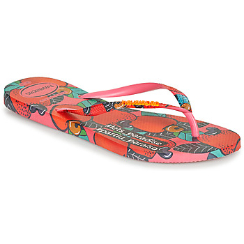 Shoes Women Flip flops Havaianas SLIM SUMMER Pink / Red