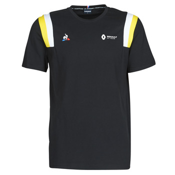 material Men short-sleeved t-shirts Le Coq Sportif RENAULT FANWEAR 20 Tee SS M Black