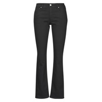 material Women straight jeans Lauren Ralph Lauren MIDRISE STRT-5-POCKET-DENIM Black