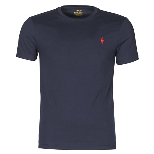 beneficial dress up wooden Polo Ralph Lauren T-SHIRT AJUSTE COL ROND EN COTON LOGO PONY PLAYER Marine  - Fast delivery | Spartoo Europe ! - material short-sleeved t-shirts Men  75,00 €