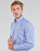 material Men long-sleeved shirts Polo Ralph Lauren CHEMISE AJUSTEE EN POPLINE DE COTON COL BOUTONNE  LOGO PONY PLAY Blue / White