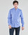 material Men long-sleeved shirts Polo Ralph Lauren CHEMISE AJUSTEE EN POPLINE DE COTON COL BOUTONNE  LOGO PONY PLAY Blue