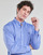 material Men long-sleeved shirts Polo Ralph Lauren CHEMISE AJUSTEE EN POPLINE DE COTON COL BOUTONNE  LOGO PONY PLAY Blue