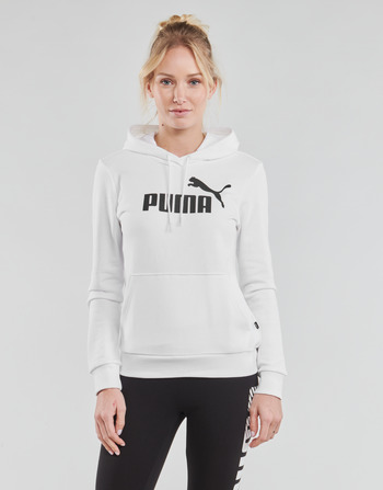 material Women sweaters Puma ESS LOGO HOODY TR White