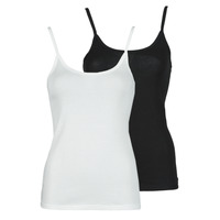 material Women Tops / Sleeveless T-shirts Petit Bateau DAYWEAR Black / White