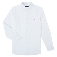 material Boy long-sleeved shirts Polo Ralph Lauren CAMIZA White